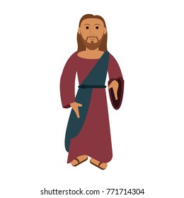 Jesus Christ Sacred Religious Image Stock Vector (Royalty Free ...