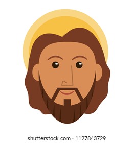 Jesuschrist face cartoon