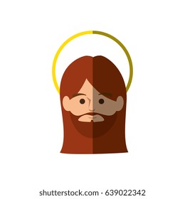 Jesuschrist face cartoon