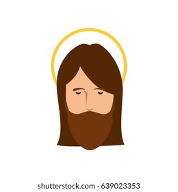 Jesuschrist face cartoon