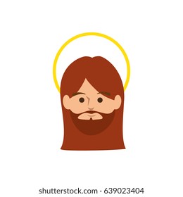 Jesuschrist face cartoon