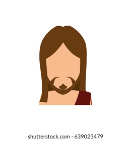 Jesuschrist face cartoon