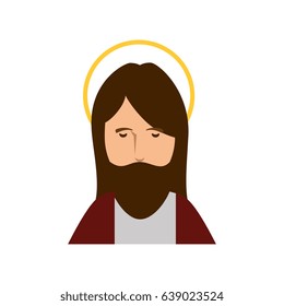 Jesuschrist face cartoon