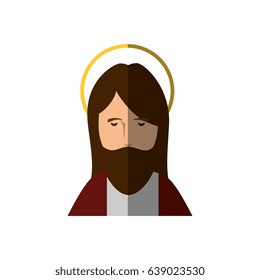 Jesuschrist face cartoon