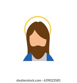 Jesuschrist face cartoon