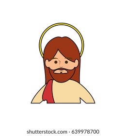 Jesuschrist face cartoon