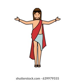 Jesuschrist face cartoon