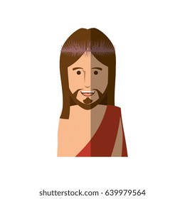 Jesuschrist face cartoon