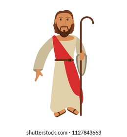 Jesuschrist Stick Cartoon Stock Vector (Royalty Free) 1127843663 ...