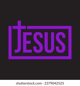 diseño vectorial de camiseta de jesustext Color 8e14ce