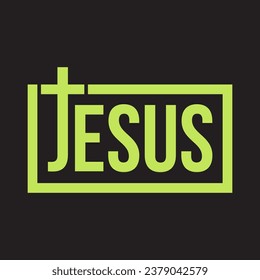 jesustext t shirt design, Vektorgrafik c2e559