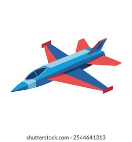 
Jet Air Transport isolated flat vector illustration on white background.