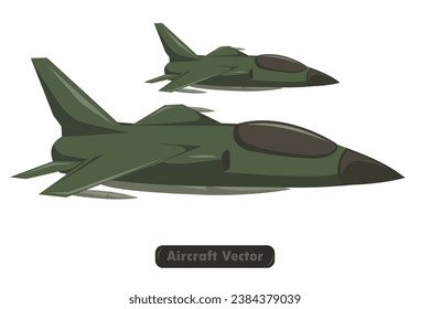 diseño de aviones de reacción vectorial de pantalla plana aislada moderna