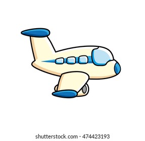 Jet airplane icon isolated.