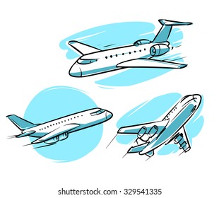 jet airplane set