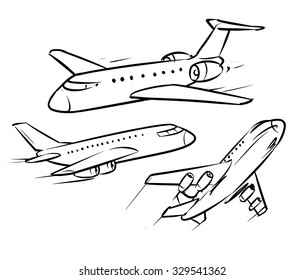 jet airplane set