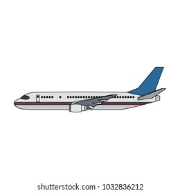 Jet airplane symbol