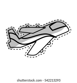 Jet airplane symbol icon vector illustration graphic design