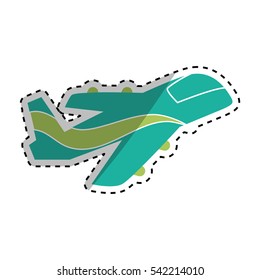 Jet airplane symbol icon vector illustration graphic design