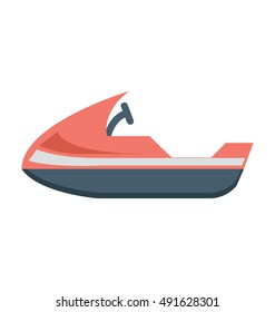 Jet Boat Vector Icon