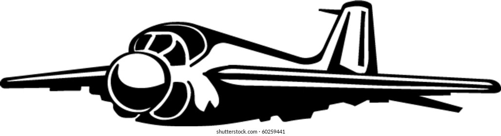 Jet Fighter Aircraft Vector Illustration
