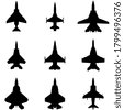 fighter plane silhouette
