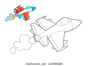 Jet Fighter Coloring book