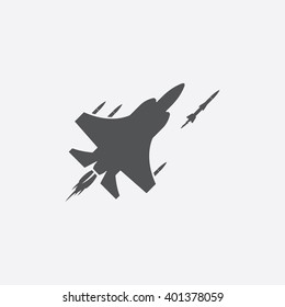 Jet fighter icon.
