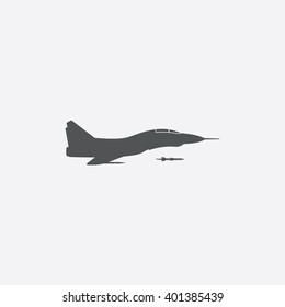 Jet fighter icon.