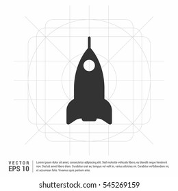 Jet fighter icon. Vector airplane silhouette isolated on white background.

