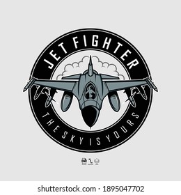 ILUSTRACIÓN DE JET FIGHTER CON FONDO GRIS