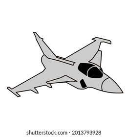 jet fighter delineó diseño de vectores de caza a chorro moderno