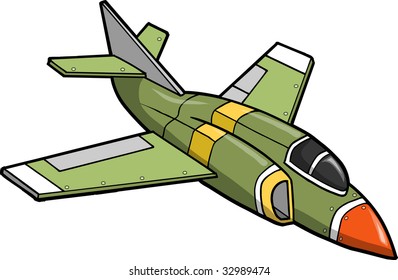 Ilustración de vectores de caza a reacción