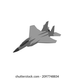 vector de caza a reacción en tres colores