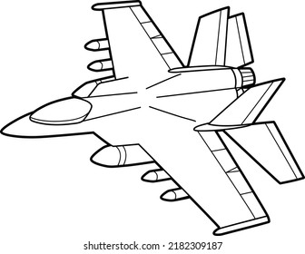 5,097 Jet Coloring Page Images, Stock Photos & Vectors | Shutterstock