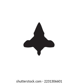 Jet flight icon. Simple style no war poster background symbol. brand logo design element. Jet flight t-shirt printing. Vector for sticker.