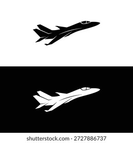 Jet Fliegen Logo Vektor transparent. silhouette logo von jet.