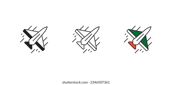 Jet icon design with white background stock illustration