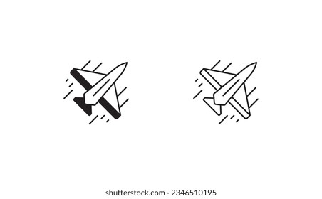 Jet icon design with white background stock illustration