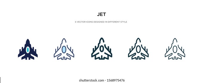 jet icon in different style vector illustration. two colored and black jet vector icons designed in filled, outline, line and stroke style can be used for web, mobile, ui