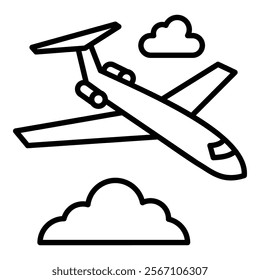 Jet Icon Element For Design