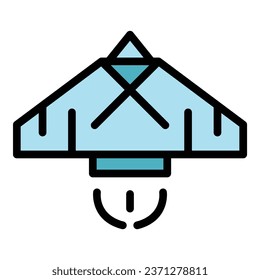 Jet Symbol Umrissvektor. Jetpack Wachstum. Farbe der Rakete steigern