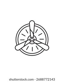 Jetsymbol, Vektorsymbol der besten Linie.