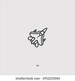 vector de icono de chorro aislado en fondo blanco