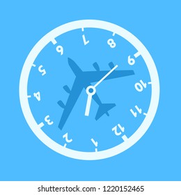 Jet lag - confusion adn time desorientation during travelling by plane and airplane. Traveler's Biorhythm disorder and problem in plane. Vector illustration