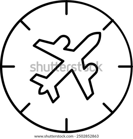Jet Lag Icon Design For Personal and Commerial Use