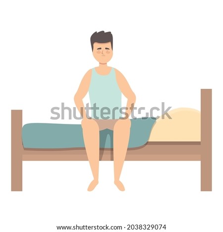 Jet lag resting icon cartoon vector. Travel sleep. Insomnia night