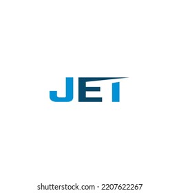 Jet Logotype Design With Abstract Letter E Icon  Vector