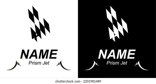 The jet is made from the stacked prism