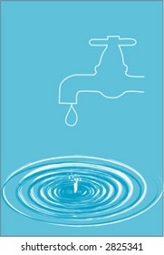 jet on blue background with water